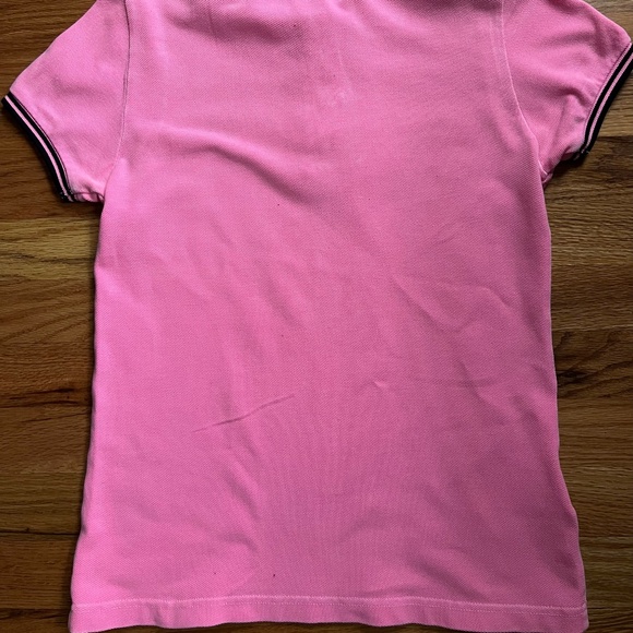 Vintage Fred Perry hot pink/burgundy100% cotton s/s polo shirt women’s 4 XS-S - Picture 8 of 14